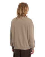 The Volcom Mens Single Stone Sweatshirt in Earth