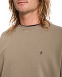 The Volcom Mens Single Stone Sweatshirt in Earth