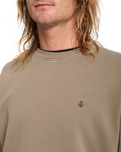 The Volcom Mens Single Stone Sweatshirt in Earth