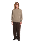 The Volcom Mens Single Stone Sweatshirt in Earth
