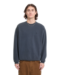 The Volcom Mens Single Stone Sweatshirt in Storm Blue