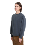 The Volcom Mens Single Stone Sweatshirt in Storm Blue