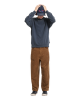 The Volcom Mens Single Stone Sweatshirt in Storm Blue