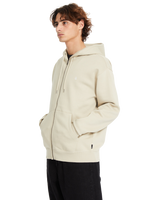 The Volcom Mens Single Stone Zip Hoodie in Light Khaki