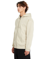 The Volcom Mens Single Stone Zip Hoodie in Light Khaki