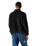 Corduroy Sunrise Trucker Jacket in Storm