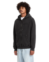 The Volcom Mens Studder Zip Hoodie in Black