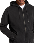 The Volcom Mens Studder Zip Hoodie in Black