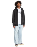 The Volcom Mens Studder Zip Hoodie in Black