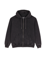 The Volcom Mens Studder Zip Hoodie in Black