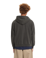 The Volcom Mens Single Stone Zip Hoodie in Rinsed Black
