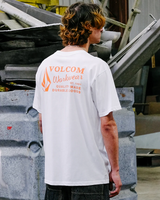 The Volcom Mens Workwear T-Shirt in White Combo