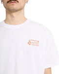 The Volcom Mens Workwear T-Shirt in White Combo