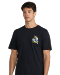 The Volcom Mens Dropped This T-Shirt in Antique Black