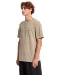 The Volcom Mens Solid Stone T-Shirt in Brindle