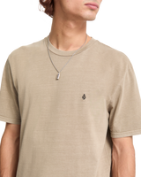 The Volcom Mens Solid Stone T-Shirt in Brindle