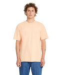 The Volcom Mens Solid Stone T-Shirt in Pale Peach