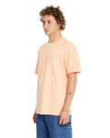 The Volcom Mens Solid Stone T-Shirt in Pale Peach