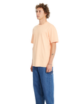 The Volcom Mens Solid Stone T-Shirt in Pale Peach