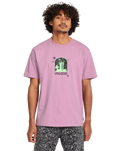 The Volcom Mens Filip Rygalski 2 T-Shirt in Steel Purple