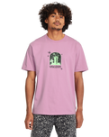 The Volcom Mens Filip Rygalski 2 T-Shirt in Steel Purple