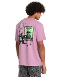 The Volcom Mens Filip Rygalski 2 T-Shirt in Steel Purple