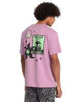 The Volcom Mens Filip Rygalski 2 T-Shirt in Steel Purple