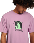 The Volcom Mens Filip Rygalski 2 T-Shirt in Steel Purple