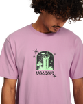 The Volcom Mens Filip Rygalski 2 T-Shirt in Steel Purple