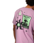 The Volcom Mens Filip Rygalski 2 T-Shirt in Steel Purple