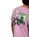 The Volcom Mens Filip Rygalski 2 T-Shirt in Steel Purple