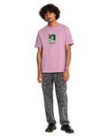 The Volcom Mens Filip Rygalski 2 T-Shirt in Steel Purple