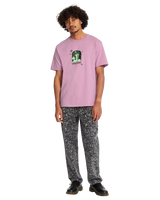 The Volcom Mens Filip Rygalski 2 T-Shirt in Steel Purple