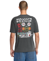 The Volcom Mens Brain Mix T-Shirt in Stealth