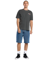 The Volcom Mens Brain Mix T-Shirt in Stealth