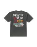 The Volcom Mens Brain Mix T-Shirt in Stealth