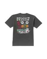 The Volcom Mens Brain Mix T-Shirt in Stealth