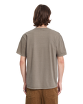 The Volcom Mens Solid Stone Emb T-Shirt in Earth