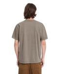 The Volcom Mens Solid Stone Emb T-Shirt in Earth