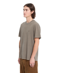The Volcom Mens Solid Stone Emb T-Shirt in Earth