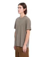 The Volcom Mens Solid Stone Emb T-Shirt in Earth