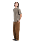 The Volcom Mens Solid Stone Emb T-Shirt in Earth