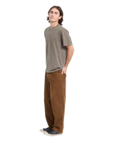 The Volcom Mens Solid Stone Emb T-Shirt in Earth