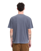 The Volcom Mens Solid Stone Emb T-Shirt in Storm Blue