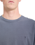 The Volcom Mens Solid Stone Emb T-Shirt in Storm Blue