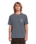 The Volcom Mens Bad Luck T-Shirt in Storm Blue