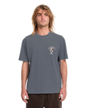 The Volcom Mens Bad Luck T-Shirt in Storm Blue