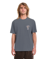 The Volcom Mens Bad Luck T-Shirt in Storm Blue