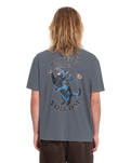 The Volcom Mens Bad Luck T-Shirt in Storm Blue
