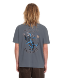 The Volcom Mens Bad Luck T-Shirt in Storm Blue